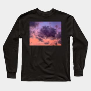 Purple Cloud and Sky Long Sleeve T-Shirt